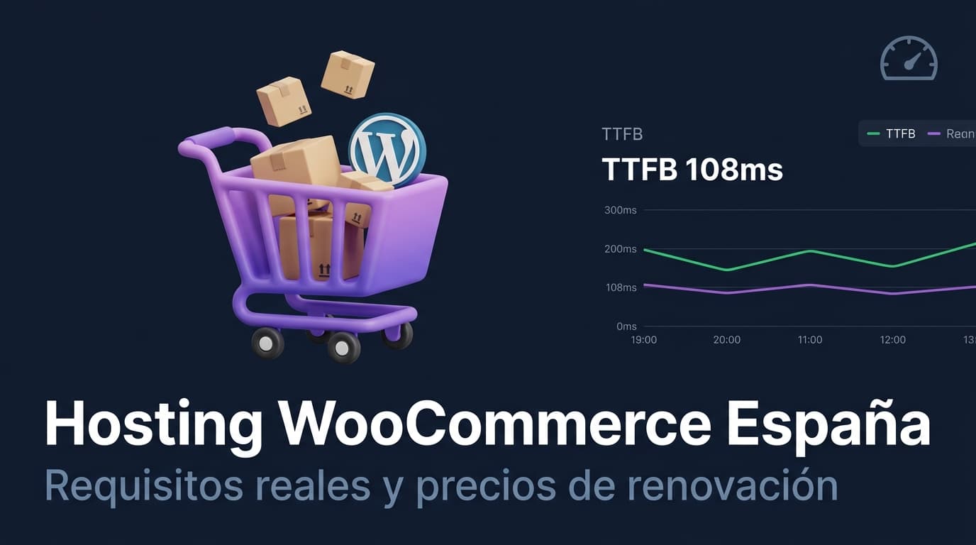 Hosting WooCommerce en España (2026): requisitos reales y precios de renovación