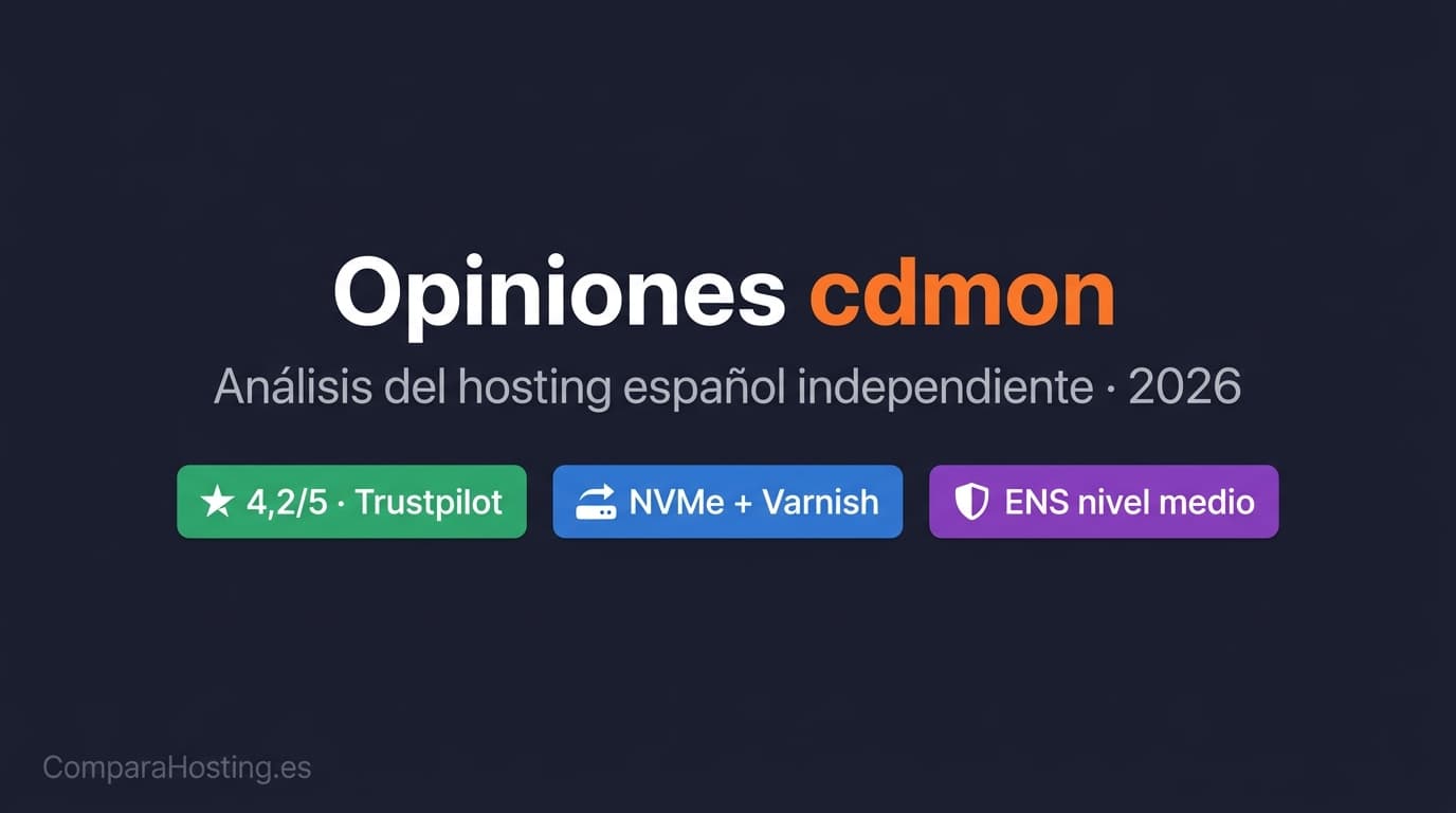 Opiniones CDmon (2026): análisis del hosting español independiente
