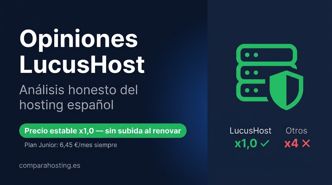Opiniones LucusHost (2026): el hosting español con precio estable